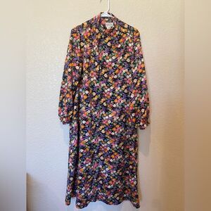 Christian Dior vintage Kaftan Maxi Dress loungewear Womens Neiman Marcus medium